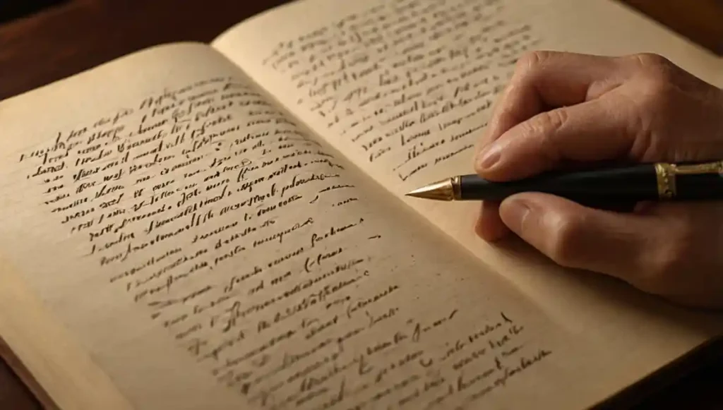 Hand korrigiert handschriftliche Notizen – Fehlerkultur und kontinuierliches Lernen als Kern von Kaizen