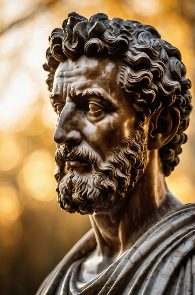 Stoizismus Büste von Marcus Aurelius