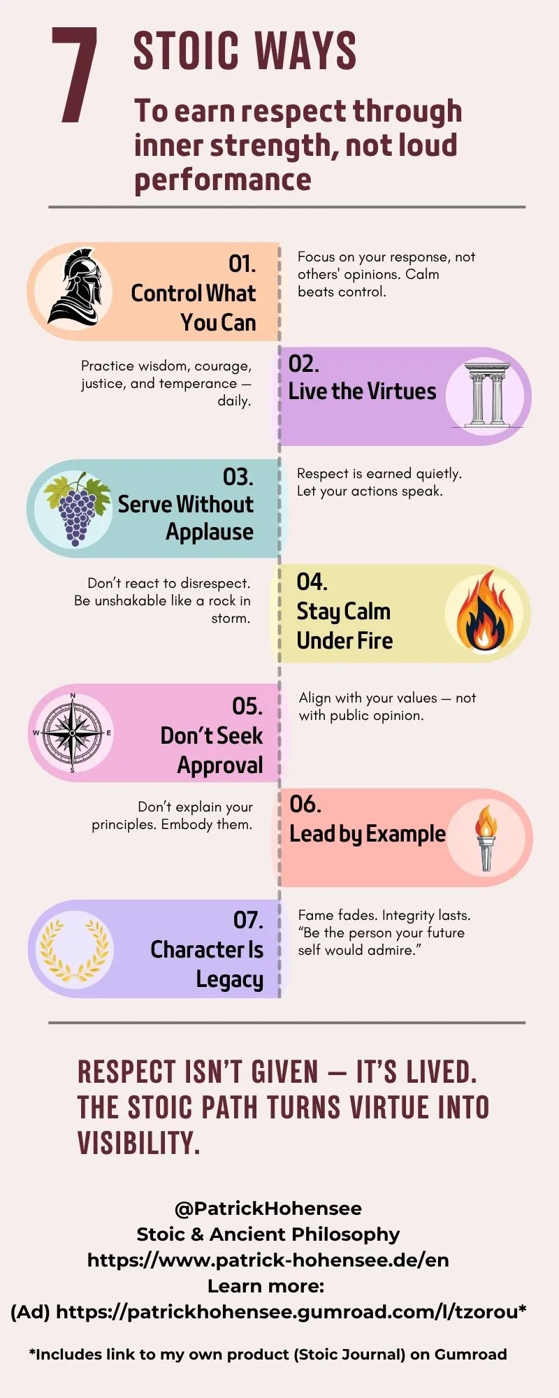 Respekt durch Stoizismus